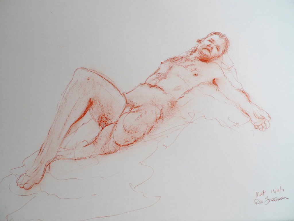 Life drawing by Ron Freeman