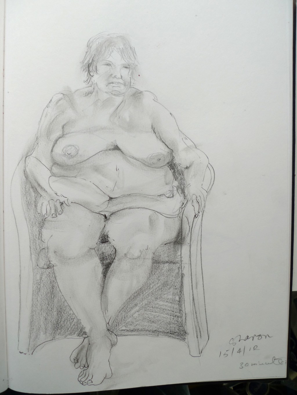 Life drawing by Ron Freeman