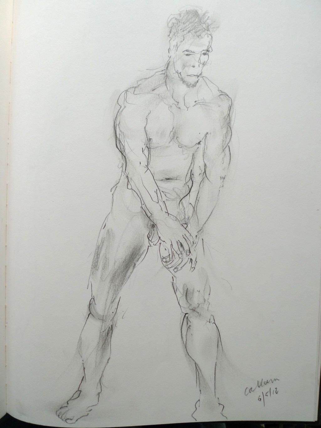 Life drawing by Ron Freeman