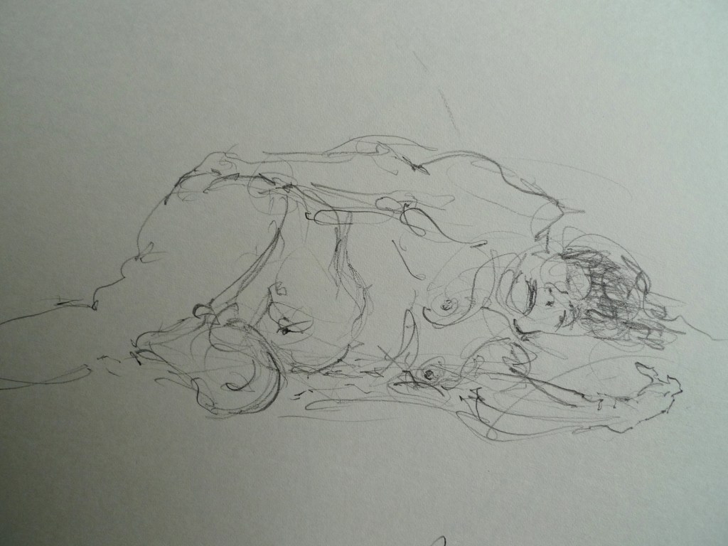 Life drawing by Ron Freeman