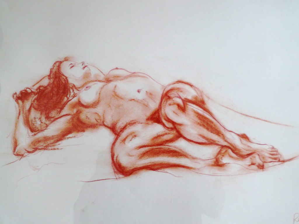 Life drawing by Ron Freeman