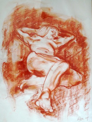 Life drawing by Ron Freeman