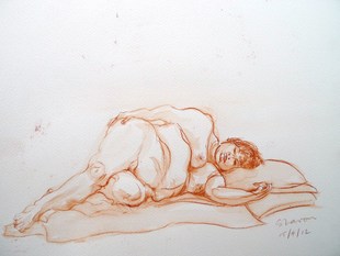 Life drawing by Ron Freeman