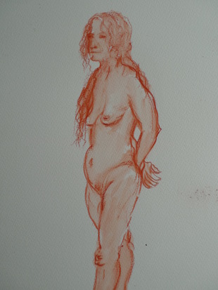Life drawing by Ron Freeman