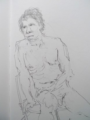 Life drawing by Ron Freeman