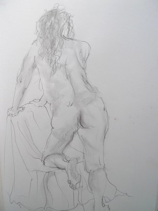 Life drawing by Ron Freeman