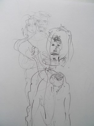 Life drawing by Ron Freeman