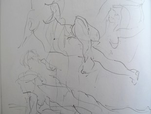 Life drawing by Ron Freeman