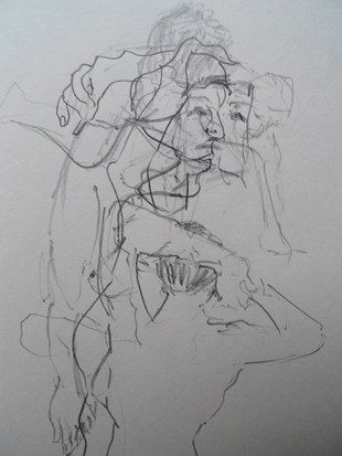 Life drawing by Ron Freeman