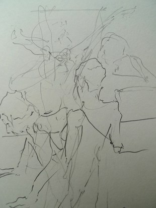 Life drawing by Ron Freeman