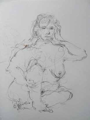 Life drawing by Ron Freeman