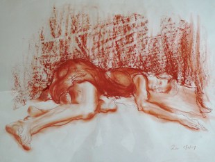 Life drawing by Ron Freeman