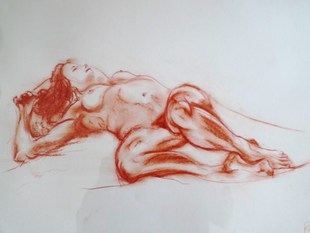 Life drawing by Ron Freeman