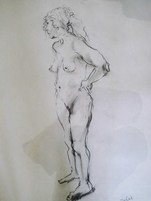 Life drawing by Ron Freeman